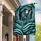 Brisbane Heat Cricket Garden Flag Australian Cricket Mascot - Modern Indigenous Style
