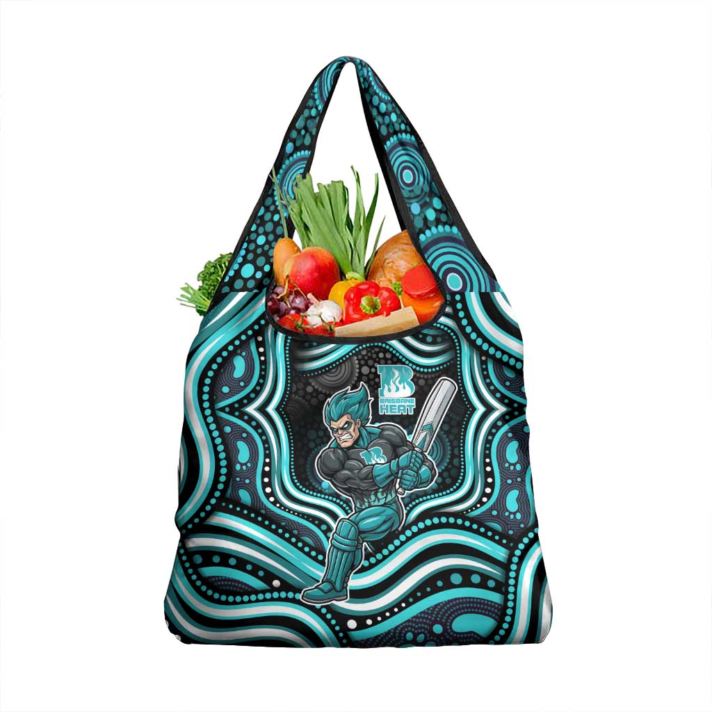 Brisbane Heat Cricket Grocery Bag Australian Cricket Mascot - Modern Indigenous Style