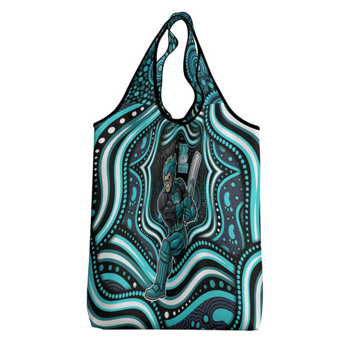 Brisbane Heat Cricket Grocery Bag Australian Cricket Mascot - Modern Indigenous Style