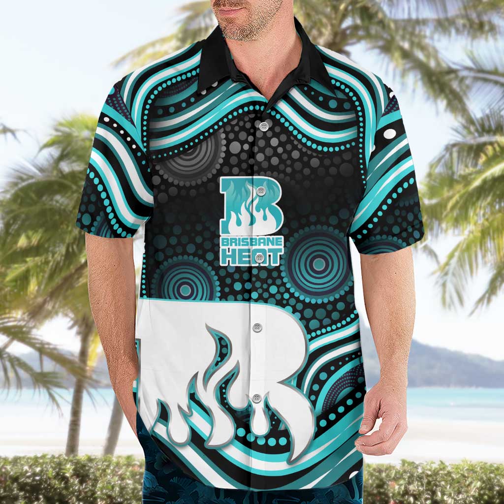 Brisbane Heat Cricket Hawaiian Shirt Australian Cricket Mascot - Modern Indigenous Style