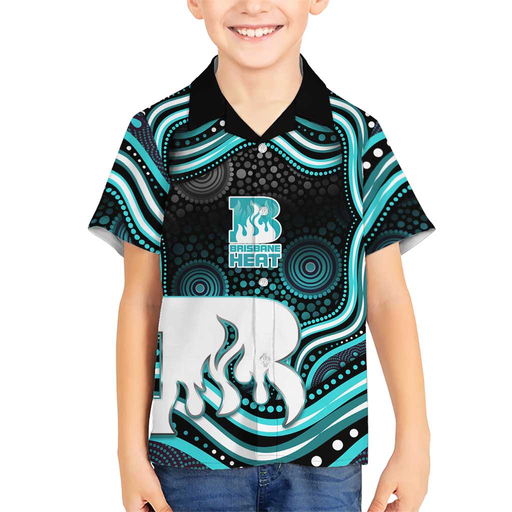 Brisbane Heat Cricket Hawaiian Shirt Australian Cricket Mascot - Modern Indigenous Style