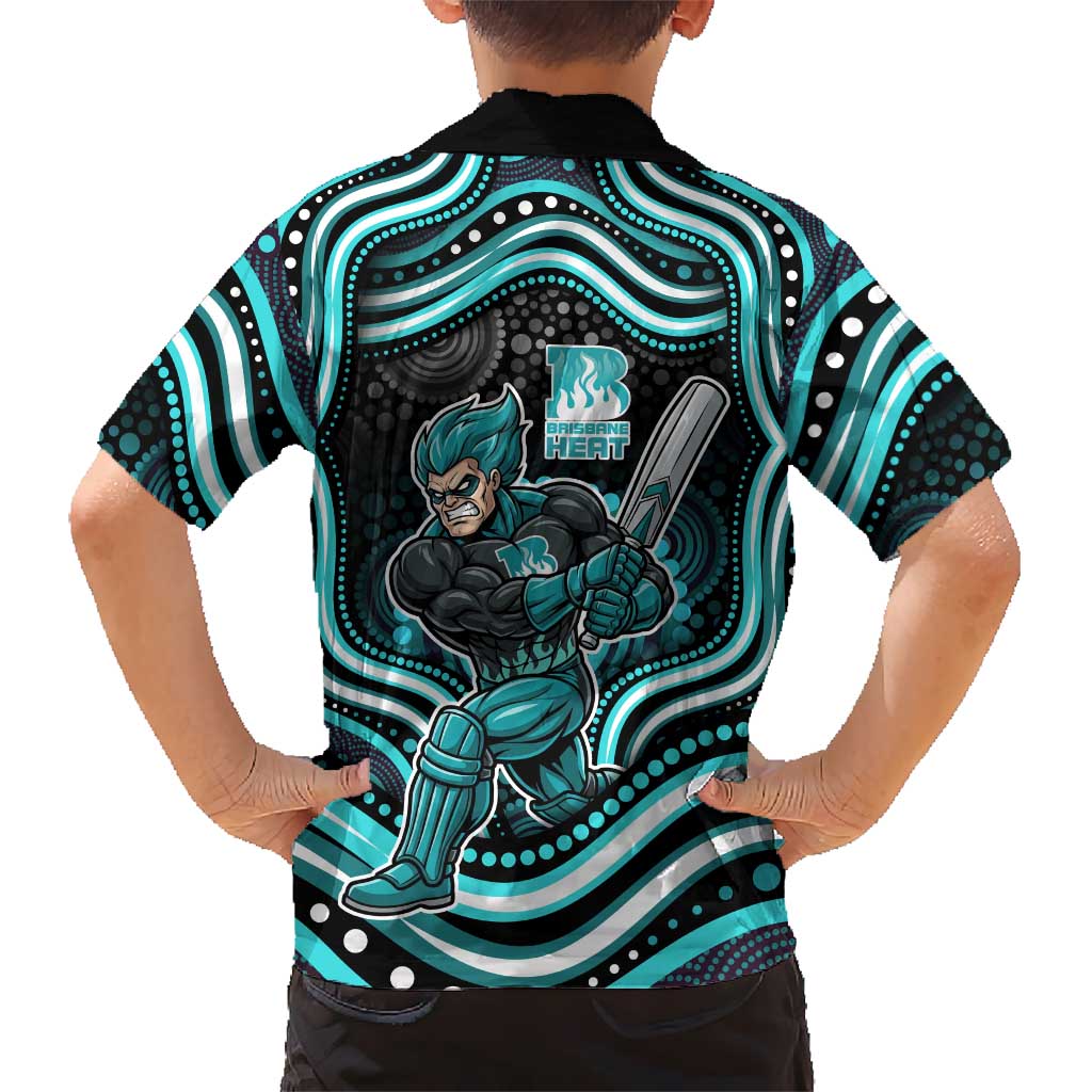 Brisbane Heat Cricket Hawaiian Shirt Australian Cricket Mascot - Modern Indigenous Style