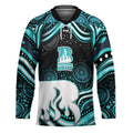 Brisbane Heat Cricket Hockey Jersey Australian Cricket Mascot - Modern Indigenous Style