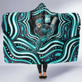 Brisbane Heat Cricket Hooded Blanket Australian Cricket Mascot - Modern Indigenous Style