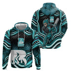 Brisbane Heat Cricket Hoodie Australian Cricket Mascot - Modern Indigenous Style