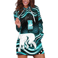 Brisbane Heat Cricket Hoodie Dress Australian Cricket Mascot - Modern Indigenous Style
