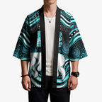 Brisbane Heat Cricket Kimono Australian Cricket Mascot - Modern Indigenous Style