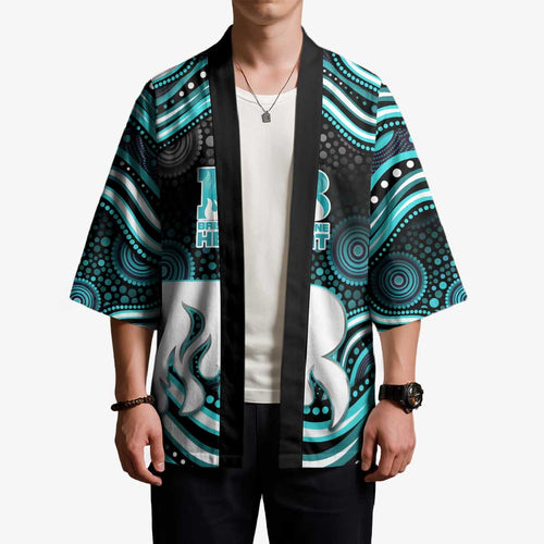 Brisbane Heat Cricket Kimono Australian Cricket Mascot - Modern Indigenous Style