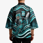 Brisbane Heat Cricket Kimono Australian Cricket Mascot - Modern Indigenous Style
