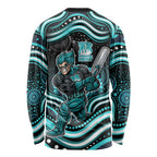 Brisbane Heat Cricket Long Sleeve Shirt Australian Cricket Mascot - Modern Indigenous Style