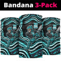 Brisbane Heat Cricket Neck Gaiter Australian Cricket Mascot - Modern Indigenous Style