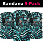 Brisbane Heat Cricket Neck Gaiter Australian Cricket Mascot - Modern Indigenous Style