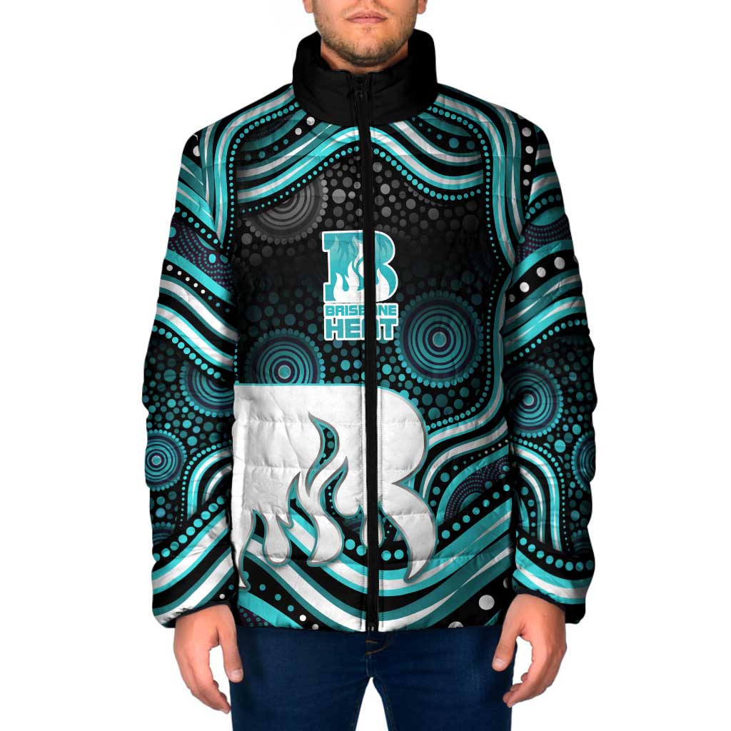 Brisbane Heat Cricket Padded Jacket Australian Cricket Mascot - Modern Indigenous Style
