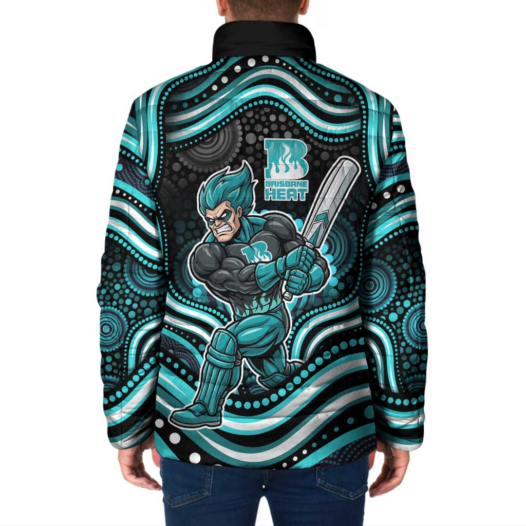 Brisbane Heat Cricket Padded Jacket Australian Cricket Mascot - Modern Indigenous Style