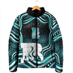 Brisbane Heat Cricket Padded Jacket Australian Cricket Mascot - Modern Indigenous Style