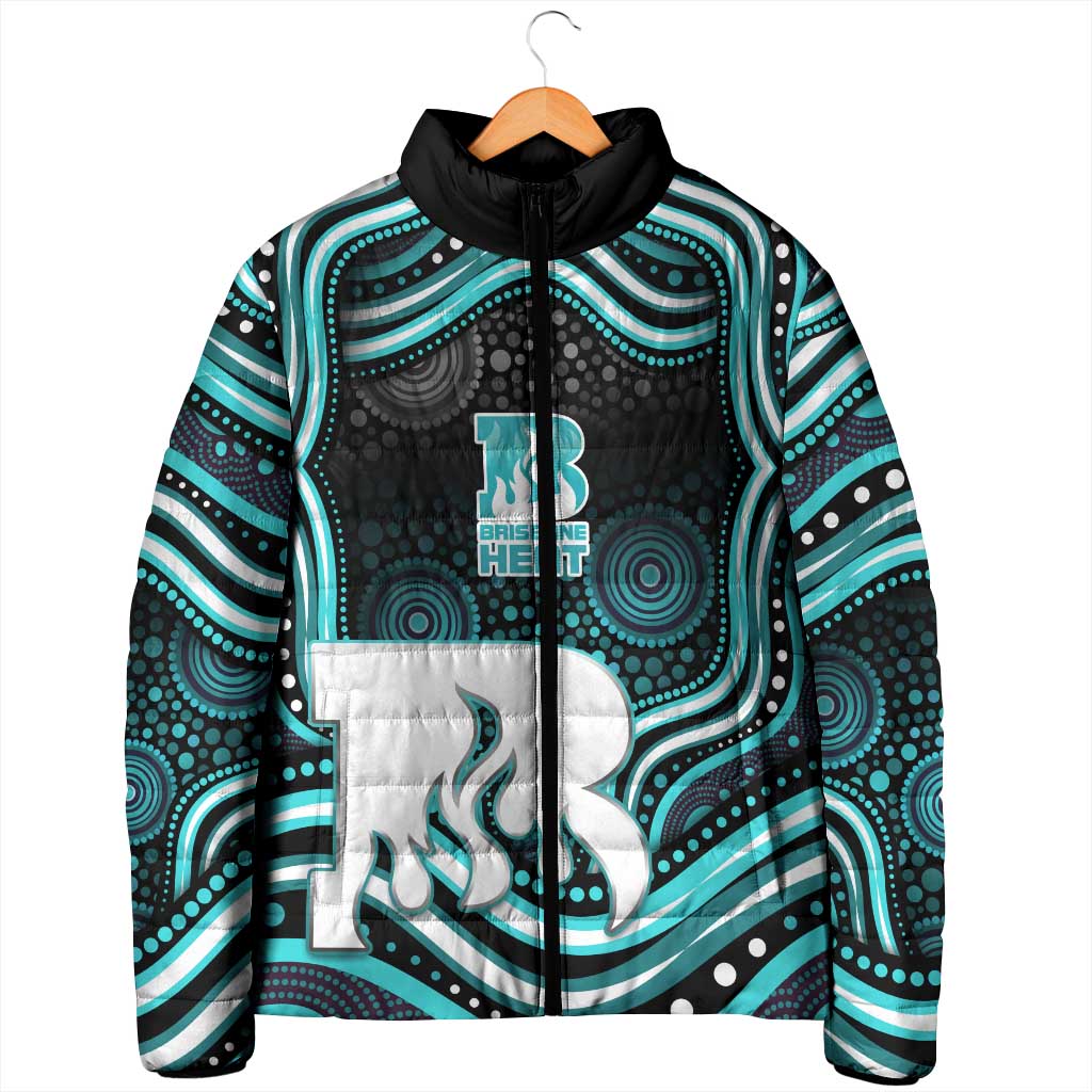 Brisbane Heat Cricket Padded Jacket Australian Cricket Mascot - Modern Indigenous Style