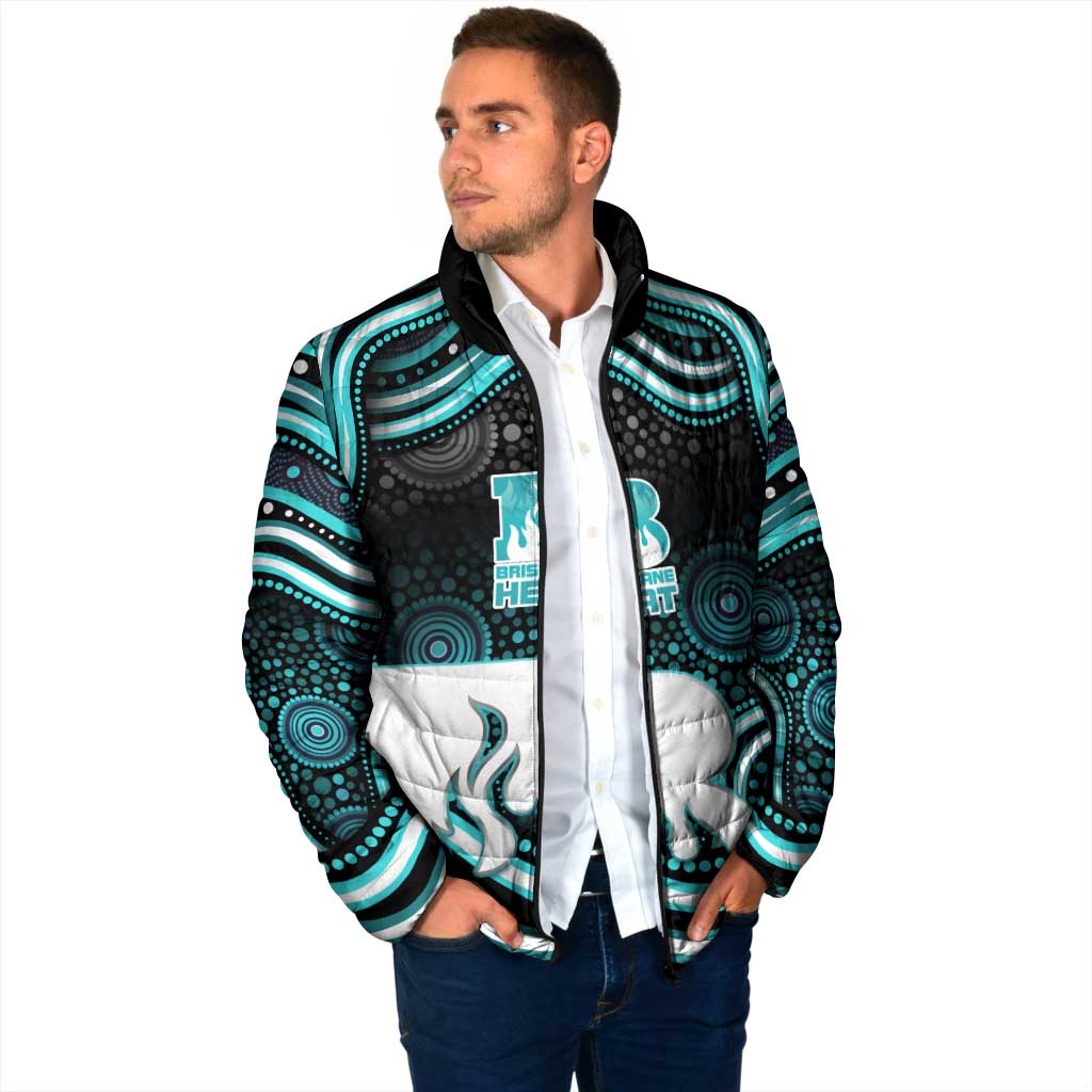 Brisbane Heat Cricket Padded Jacket Australian Cricket Mascot - Modern Indigenous Style