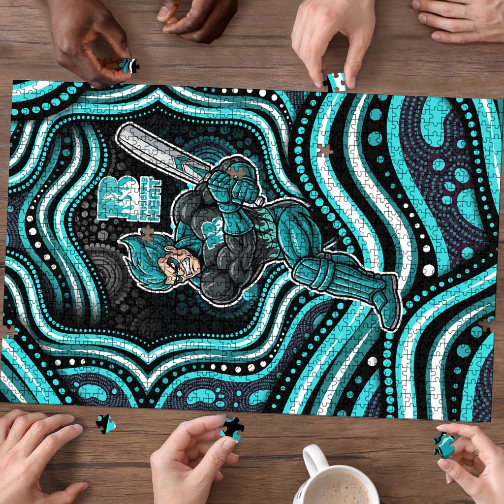 Brisbane Heat Cricket Puzzle Australian Cricket Mascot - Modern Indigenous Style