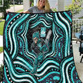 Brisbane Heat Cricket Quilt Australian Cricket Mascot - Modern Indigenous Style