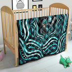 Brisbane Heat Cricket Quilt Australian Cricket Mascot - Modern Indigenous Style