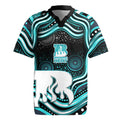 Brisbane Heat Cricket Rugby Jersey Australian Cricket Mascot - Modern Indigenous Style