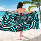 Brisbane Heat Cricket Sarong Australian Cricket Mascot - Modern Indigenous Style