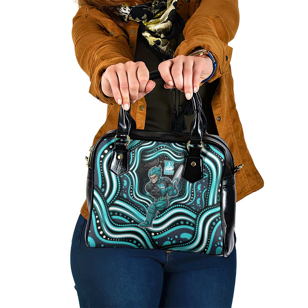 Brisbane Heat Cricket Shoulder Handbag Australian Cricket Mascot - Modern Indigenous Style