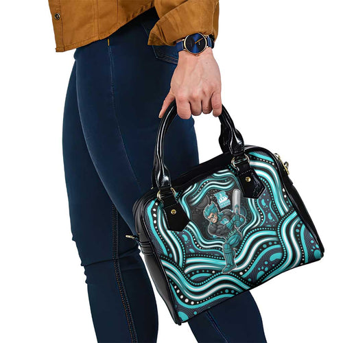 Brisbane Heat Cricket Shoulder Handbag Australian Cricket Mascot - Modern Indigenous Style