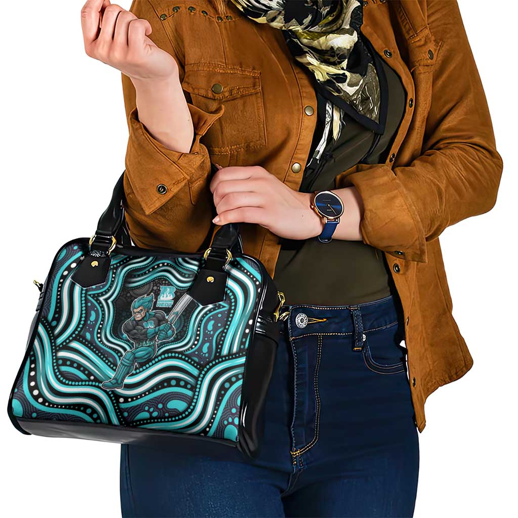 Brisbane Heat Cricket Shoulder Handbag Australian Cricket Mascot - Modern Indigenous Style