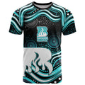 Brisbane Heat Cricket T Shirt Australian Cricket Mascot - Modern Indigenous Style