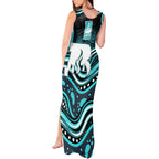 Brisbane Heat Cricket Tank Maxi Dress Australian Cricket Mascot - Modern Indigenous Style