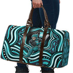 Brisbane Heat Cricket Travel Bag Australian Cricket Mascot - Modern Indigenous Style