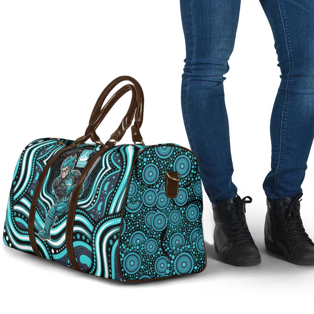 Brisbane Heat Cricket Travel Bag Australian Cricket Mascot - Modern Indigenous Style