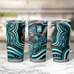 Brisbane Heat Cricket Tumbler Cup Australian Cricket Mascot - Modern Indigenous Style