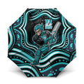 Brisbane Heat Cricket Umbrella Australian Cricket Mascot - Modern Indigenous Style