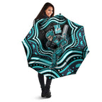 Brisbane Heat Cricket Umbrella Australian Cricket Mascot - Modern Indigenous Style