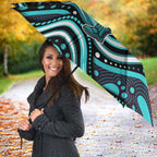Brisbane Heat Cricket Umbrella Australian Cricket Mascot - Modern Indigenous Style
