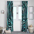 Brisbane Heat Cricket Window Curtain Australian Cricket Mascot - Modern Indigenous Style