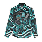 Brisbane Heat Cricket Women Casual Shirt Australian Cricket Mascot - Modern Indigenous Style