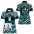 Brisbane Heat Cricket Women Polo Shirt Australian Cricket Mascot - Modern Indigenous Style