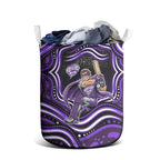 Hobart Hurricanes Cricket Laundry Basket Australian Cricket Mascot - Modern Indigenous Style