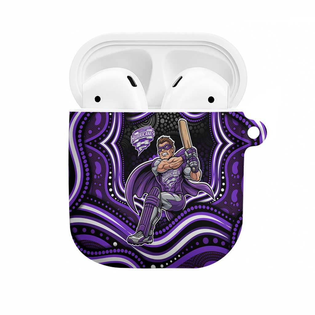 Hobart Hurricanes Cricket AirPods Case Australian Cricket Mascot - Modern Indigenous Style
