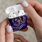 Hobart Hurricanes Cricket AirPods Case Australian Cricket Mascot - Modern Indigenous Style