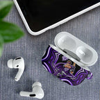 Hobart Hurricanes Cricket AirPods Case Australian Cricket Mascot - Modern Indigenous Style