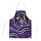 Hobart Hurricanes Cricket Apron Australian Cricket Mascot - Modern Indigenous Style