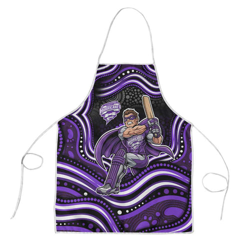 Hobart Hurricanes Cricket Apron Australian Cricket Mascot - Modern Indigenous Style