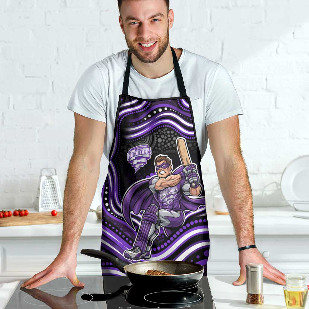 Hobart Hurricanes Cricket Apron Australian Cricket Mascot - Modern Indigenous Style