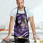 Hobart Hurricanes Cricket Apron Australian Cricket Mascot - Modern Indigenous Style