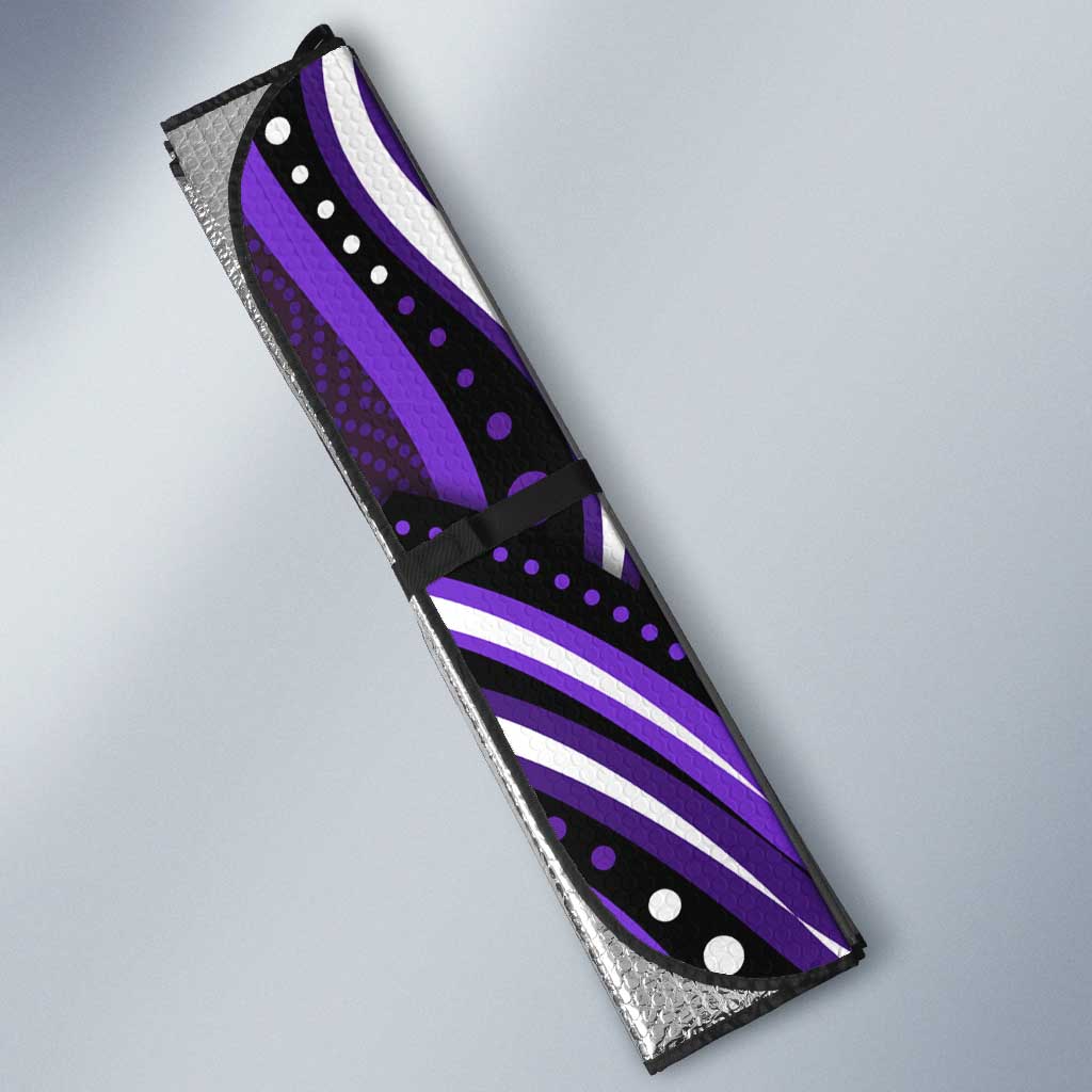 Hobart Hurricanes Cricket Auto Sun Shade Australian Cricket Mascot - Modern Indigenous Style