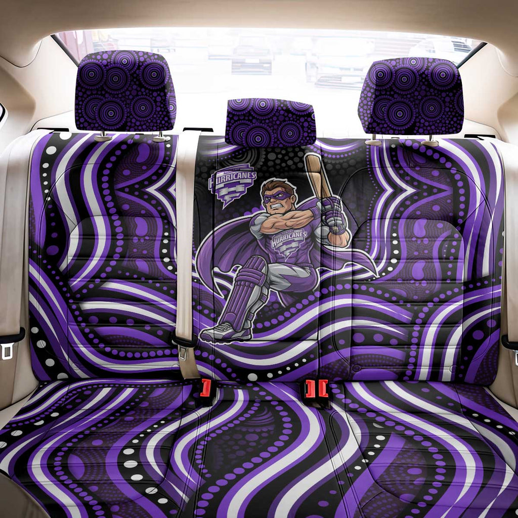 Hobart Hurricanes Cricket Back Car Seat Cover Australian Cricket Mascot - Modern Indigenous Style